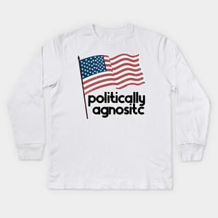 Politically Agnostic Kids Long Sleeve T-Shirt